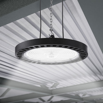 With its shatter-resistant aluminum housing, our UFO High Bays replace outdated HID fixtures with resilient & durable illumination.